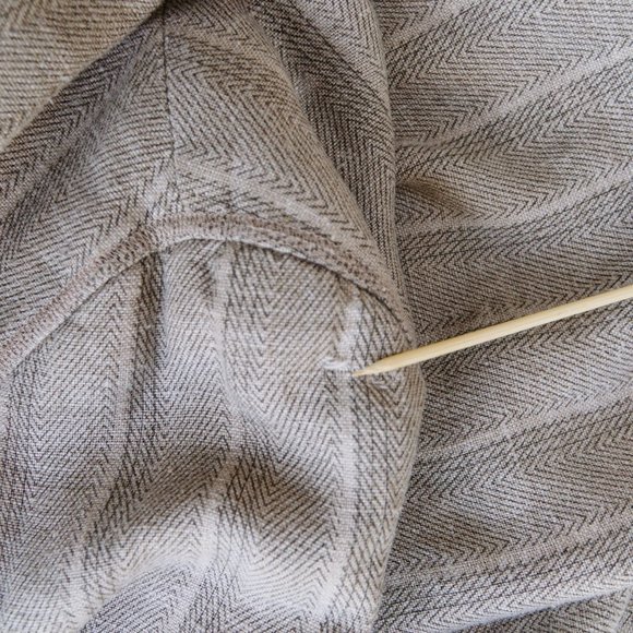 Men's Stand Collar Blazer Jacket - Picture 5 of 8